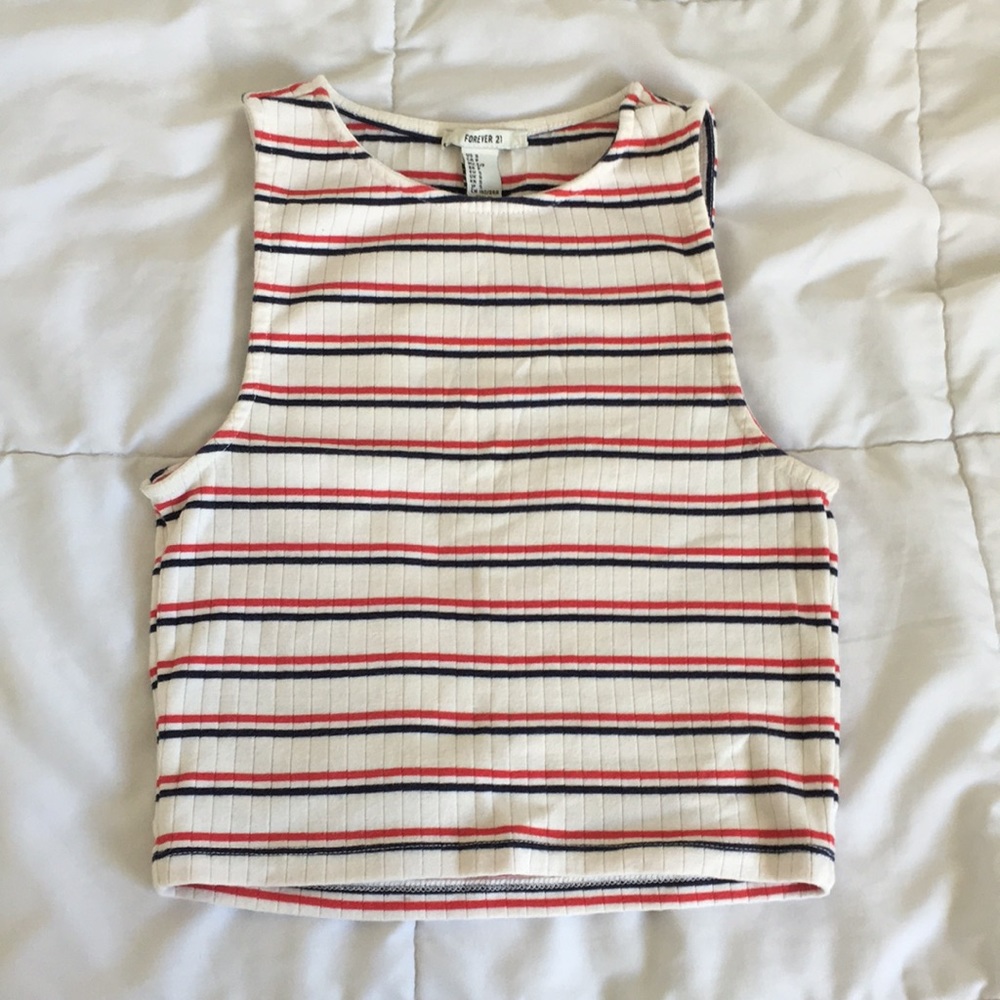 Striped crop top
